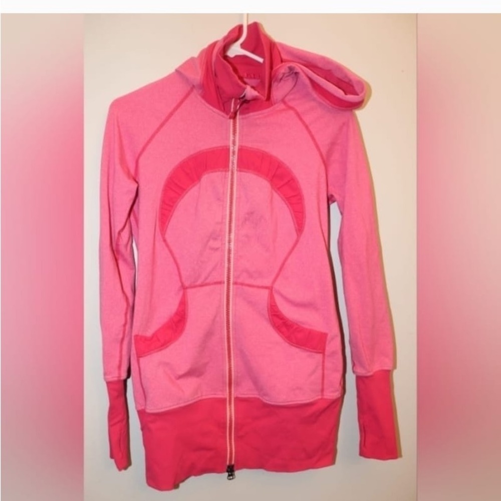 Lululemon Women's Pink Hoodie Full Zip Jacket